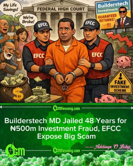 Builderstech MD Sentenced to 48 Years Prison After Defrauding Over 5,000 Nigerians of ₦500m