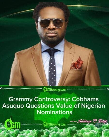 Cobhams Asuquo Slams Grammy Awards, Says Nigerians Used to Boost Foreign Economy