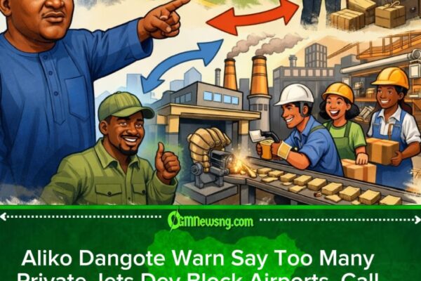 Dangote Yan Say Private Jets Dey Waste Airport Space, E Beg Make Dem Dey Create Jobs for Naija