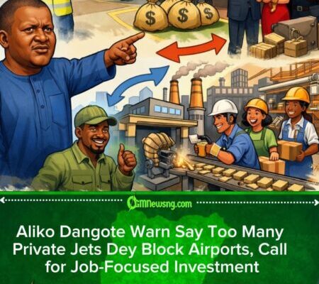 Dangote Yan Say Private Jets Dey Waste Airport Space, E Beg Make Dem Dey Create Jobs for Naija