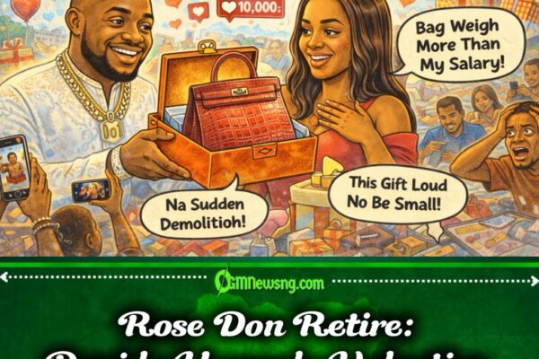 Gbas Gbos Love: Davido Spray Romance as Him Gift Chioma Hermes Croc Bag for Valentine’s Day