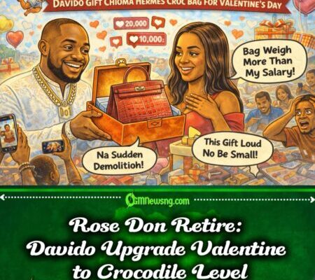 Gbas Gbos Love: Davido Spray Romance as Him Gift Chioma Hermes Croc Bag for Valentine’s Day