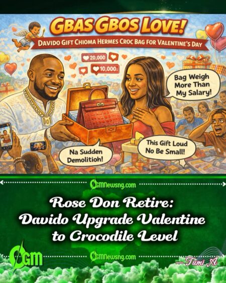 Gbas Gbos Love: Davido Spray Romance as Him Gift Chioma Hermes Croc Bag for Valentine’s Day