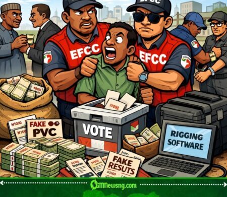 EFCC Arrest 20 People for FCT Council Poll Wahala, Democracy No Go Bend