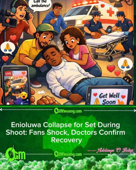 Media Star Enioluwa Fall Down on Set: Health Scare Go Viral, Fans Pray for Quick Recovery