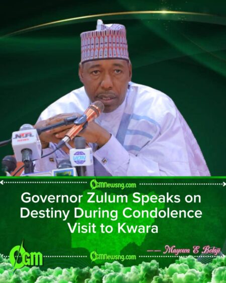 Governor Zulum Visits Kwara After Boko Haram Kills Over 170, Emphasizes Faith and Destiny