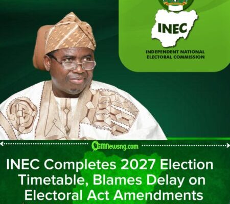 2027: INEC Ready With Election Timetable, NASS Delaying Its Release — Amupitan
