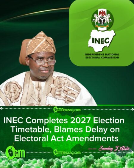 2027: INEC Ready With Election Timetable, NASS Delaying Its Release — Amupitan