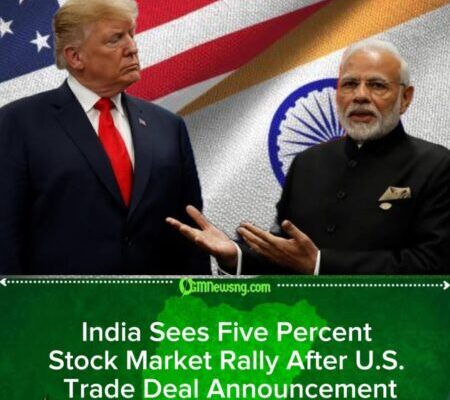 India Markets Advance Sharply on Expectations From New U.S. Trade Pact