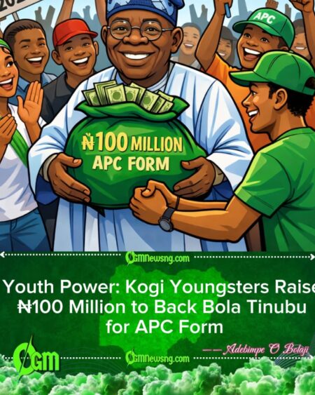 Kogi Youths Donate ₦100 Million for Tinubu APC Nomination Form, Show Massive Support for 2027 Election