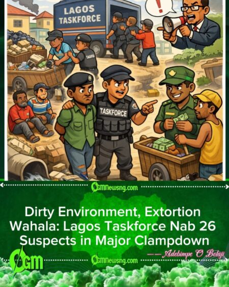 Lagos State Taskforce Arrest 26 Over Illegal Waste Disposal, Cart Pusher Extortion Rock City