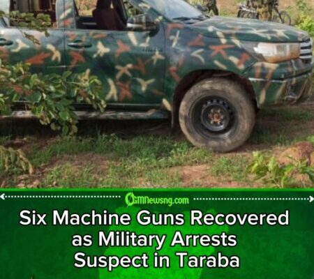 Military Troops Arrest Gunrunner With Six Machine Guns in Taraba