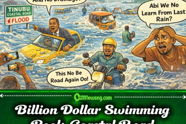 Nigerians Cry Out as Tinubu Billion-Dollar Coastal Road Turn River — “Where Drainage Dey?”