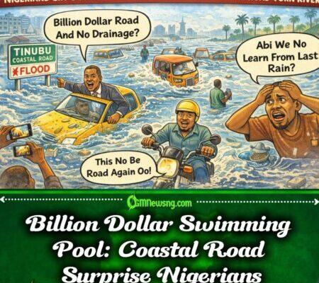 Nigerians Cry Out as Tinubu Billion-Dollar Coastal Road Turn River — “Where Drainage Dey?”