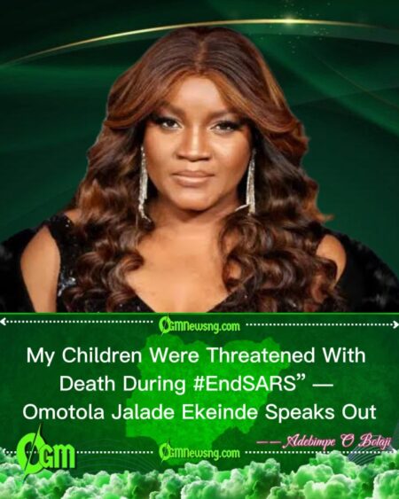 Omotola Jalade Ekeinde Reveals Shocking Death Threats Against Her Children During #EndSARS Protests