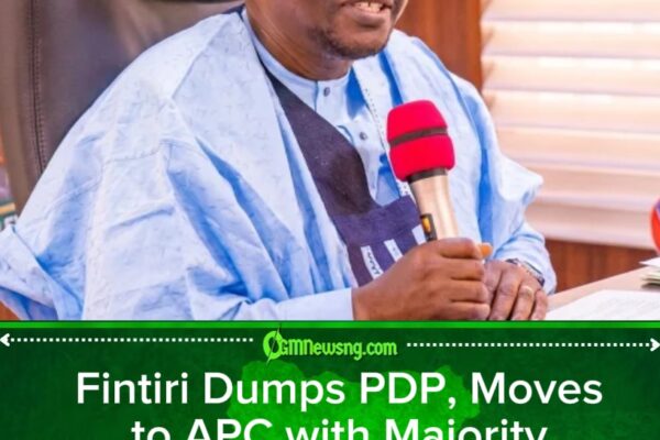 Fintiri Dumps PDP, Moves to APC with Majority of Adamawa Cabinet