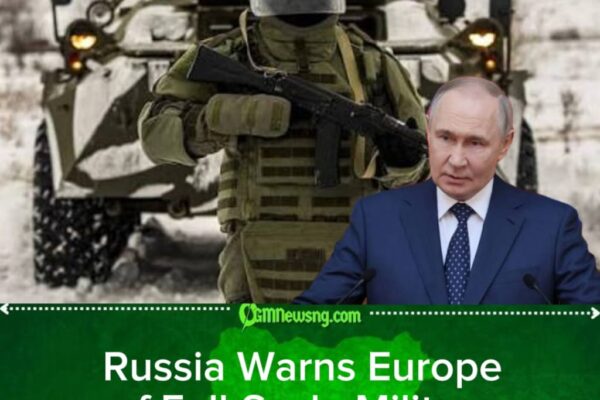 Russia Signals Readiness for War if Europe Launches an Attack