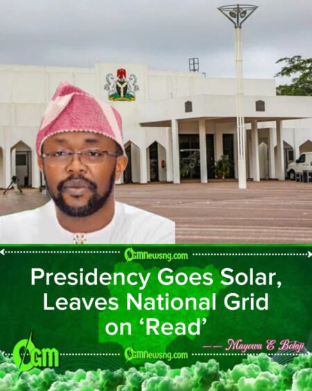 Pam Sec.Temitope Fashedemi: Aso Rock to Switch Fully to Solar Power by March 2026