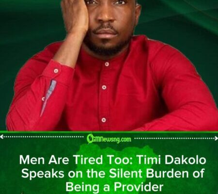 Timi Dakolo Speaks Out: “Men Are Tired Too” as He Exposes the Silent Pressure of Being a Provider