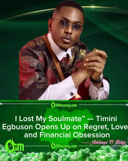 Timini Egbuson Opens Up on Losing His Soulmate While Chasing Financial Success