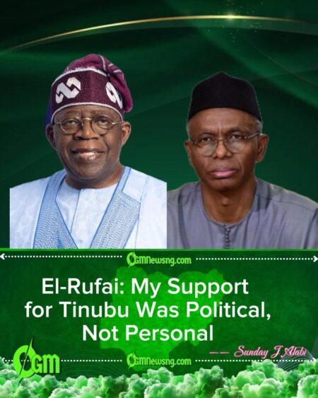 I Was Never Tinubu’s Friend — El-Rufai Clarifies Political Support and Post-Election Differences