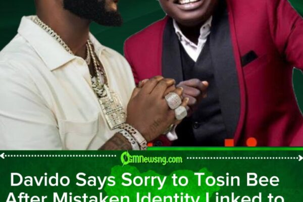 Davido Apologizes to Gospel Singer Tosin Bee Over Court-Related Identity Mix-Up