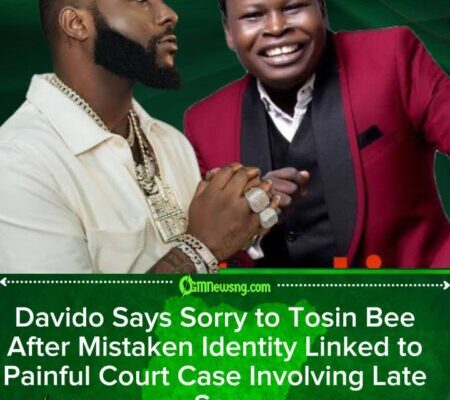 Davido Apologizes to Gospel Singer Tosin Bee Over Court-Related Identity Mix-Up