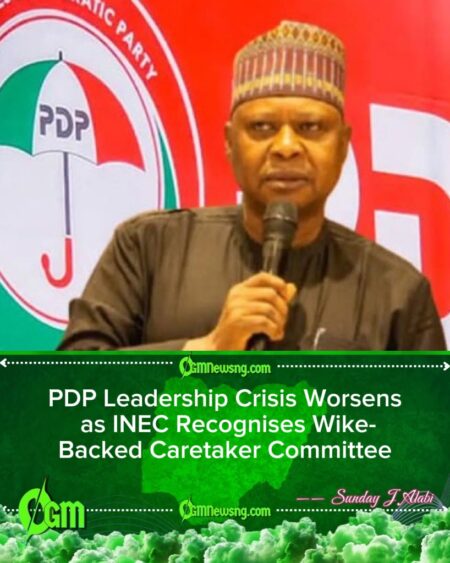 PDP Crisis Deepens as Turaki Faction Slams INEC Over Recognition of Wike-Backed Caretaker Committee