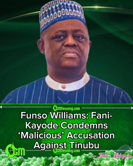 I Never Accused Tinubu Over Funso Williams’ Death – Fani-Kayode I will stand with prove any day anytime.