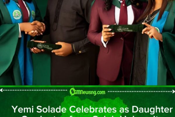 Nollywood Actor Yemi Solade Rejoices as Daughter Bags University Degree from Caleb University