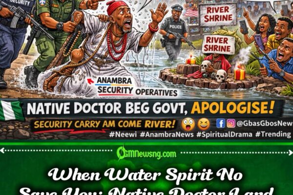 Aka Mmuo Mmiri’ Matter: Native Doctor Beg Anambra Government as Security Operatives Carry Am Go River Shrine After Arrest for Nnewi