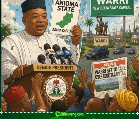 Akpabio Announces Anioma State, Asaba As Capital While Warri Emerges New Delta Capital