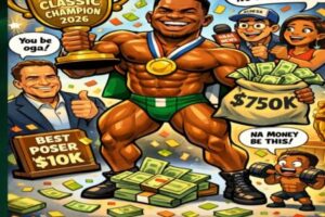 Naija Power! Andrew Jacked Carry 2026 Arnold Classic Go House, Pocket $750k – Schwarzenegger Self Hail Am