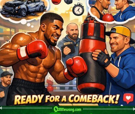 Anthony Joshua Don Resume Full Training With Oleksandr Usyk Team For Big Summer Comeback