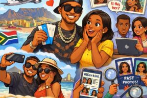 Asherkine Viral Trip Cause Buzz As Nigerians Expose Lady Wey Him Carry From Ogun Go Cape Town