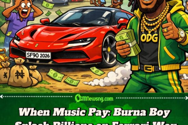 Burna Boy Drop Billions Buy Ferrari SF90 2026 – African Giant No Dey Use Bicycle Again
