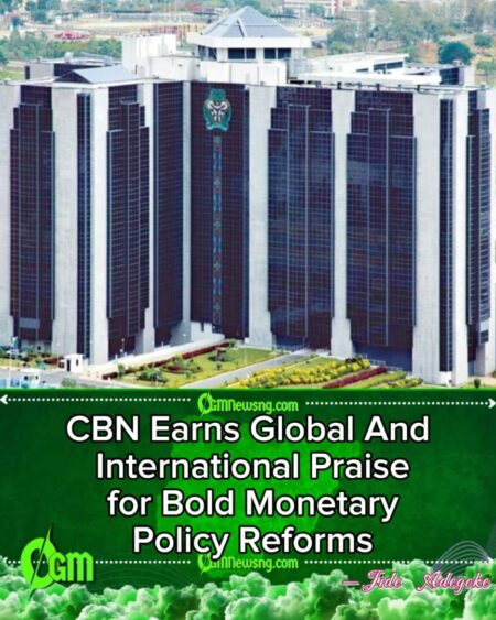 CBN Wins Global Central Banking Award for Policy Reforms