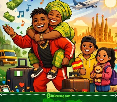 CDQ First Hit Blow: Rapper Carry Mama and Siblings Comot Naija Go Spain for Better Life