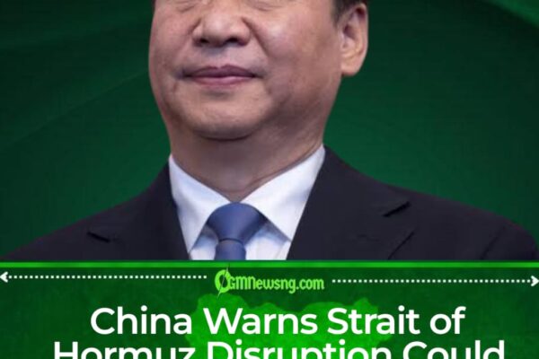 China Says Americans May Pay More Amid Strait of Hormuz Uncertainty