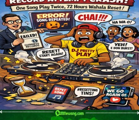 DJ Pretty Play Guinness World Record Attempt Crash After Song Play Twice — 72 Hours of Non-Stop DJing Reset Like Phone Wey Dem Reboot