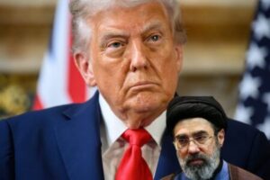 President Donald Trump reacts to Iran’s new Supreme Leader with sharp criticism