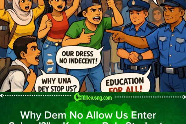 Kaduna State Polytechnic Dress Code Wahala: Students Lament After Security Stop Dem From Enter School Over Clothes