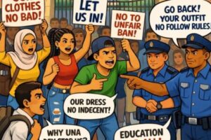 Kaduna State Polytechnic Dress Code Wahala: Students Lament After Security Stop Dem From Enter School Over Clothes