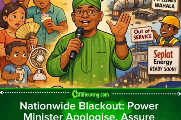 Minister Of Power Beg Nigerians Over Blackout: Promise Say Light Go Return in Two Weeks Amid Heat Wahala