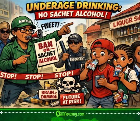 NAFDAC Raise Alarm—Sachet Alcohol Ban for Nigeria: 50% of Pikin Dem Age 9 Don Dey Drink