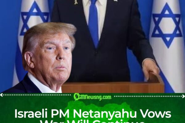 Israeli PM Netanyahu Signals No Pause in War Even if U.S. Steps Back