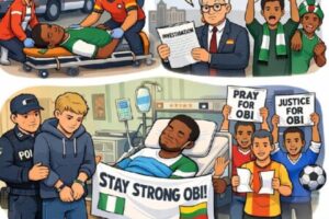 Nigerian Footballer Chinonso Jeremiah Obi Dey Fight For Life After Brutal Stabbing for Lithuania