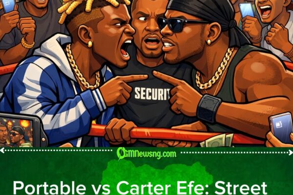 Portable and Carter Efe Pre-Fight Showdown: Fans Dey Ginger for Street Gbege
