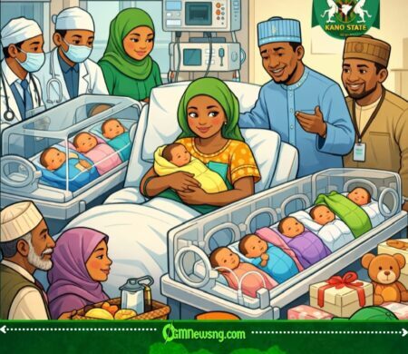 Kano Woman Give Birth to Quintuplets, Government Don Run Special Medical Care