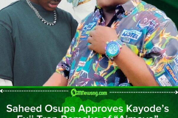 Saheed Osupa Gives Green Light to Kayode’s Fuji Trap Remake of “Aimoye” Ahead of Friday Release